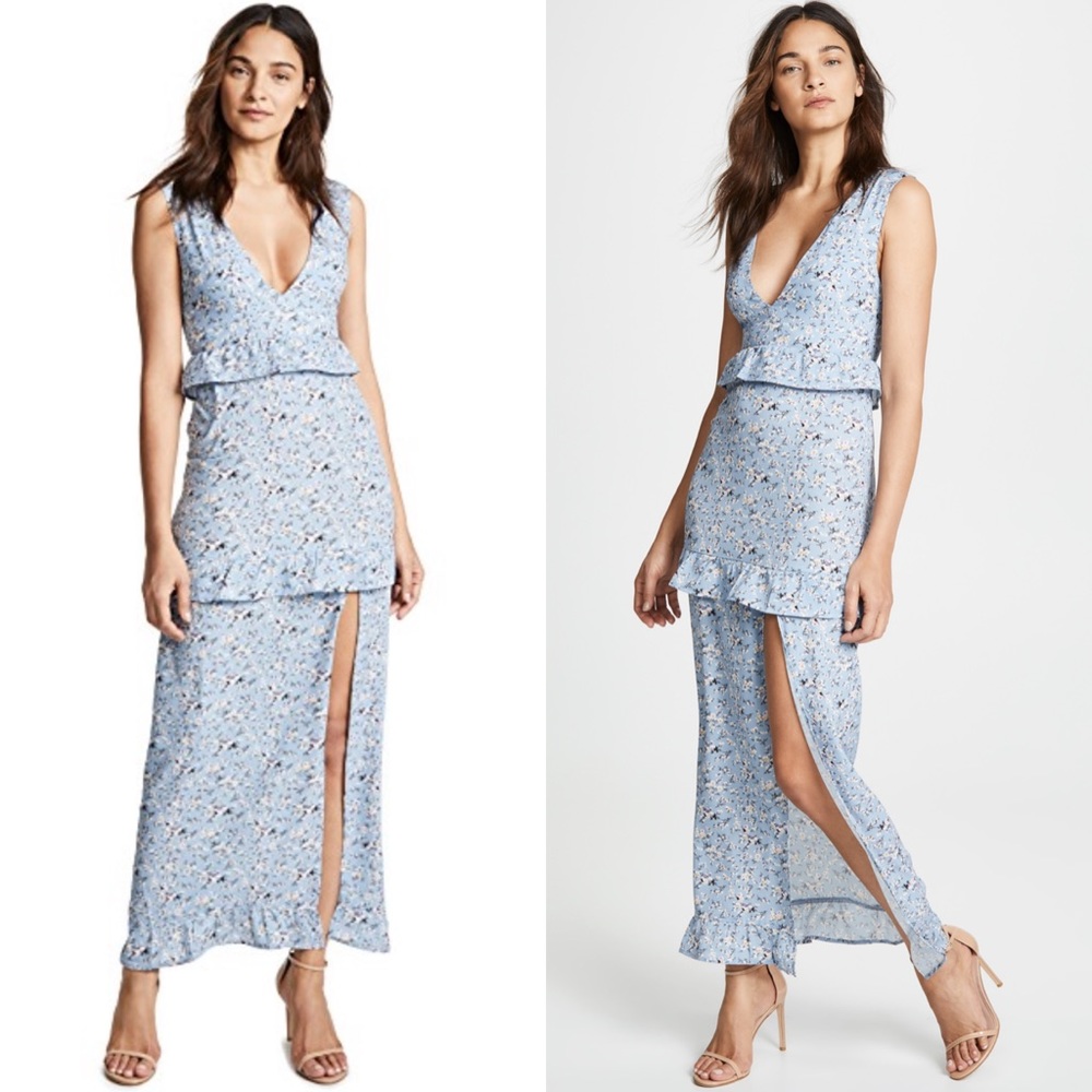 Nightwalker Elsa Maxi Dress Cornflower Blue